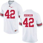 Men's Ohio State Buckeyes #42 Bradley Robinson White Nike NCAA College Football Jersey Cheap XOY7644ED